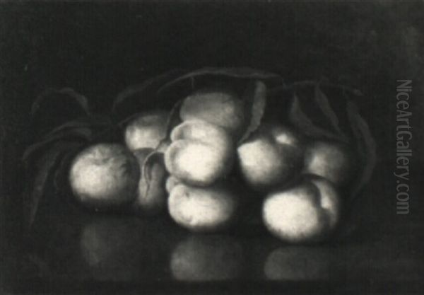 Still Life Of A Branch Of Peaches - view 1