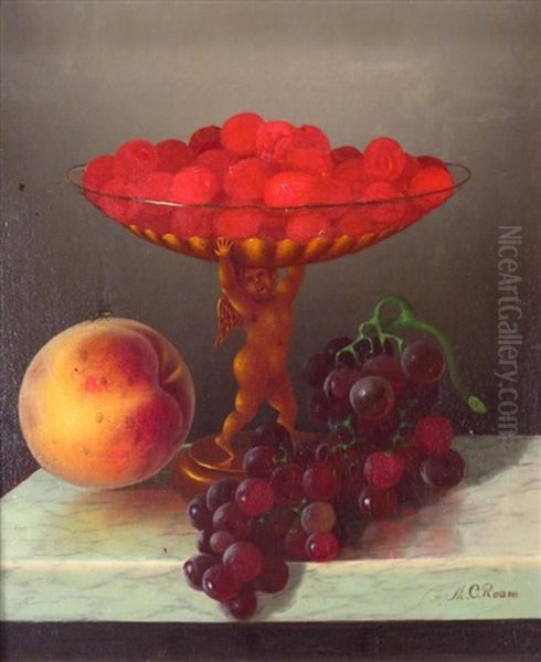 Still Life, Raspberries In Compote With Putto - view 1