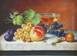 Still Life With Fruit, Glass And Yellow Jacket
