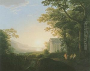Klassische Landschaft by Josef Rebell