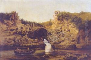 Fischer An Der Suditalienischen Steilkuste by Josef Rebell