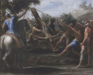 The Crucifixion Of Saint Peter by Giovanni Paolo Recchi