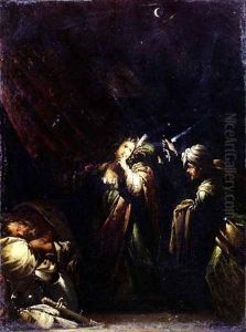 Judith Approaching The Tent Of Holofernes by Giovanni Paolo Recchi