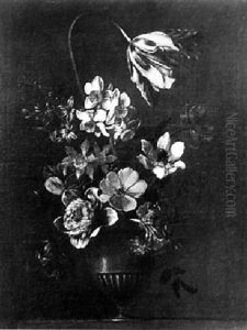 Still Life Of Flowers In A Vase by Giacomo Recco