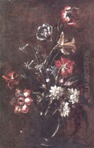 A Still Life With Poppies A Daffodil And Other Flowers