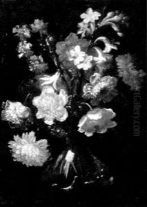Formal Floral Still Life by Giacomo Recco