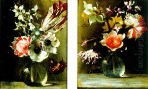 Assorted Flowers In A Glass Vase Assorted Flowers In A Glass Vase