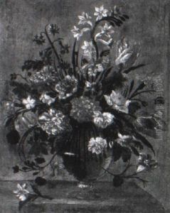 Natura Morta Con Vaso Di Fiori by Giacomo Recco