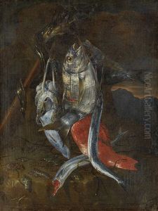 Stilleben Med Fiskar by Giuseppe Recco