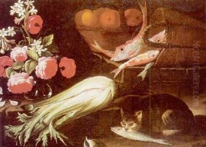 Nature Morte Aux Rougets by Giuseppe Recco