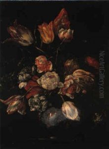 Vaso Di Anemoni E Tulipani
