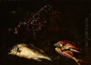 Still Life Of Fish And Lobsters