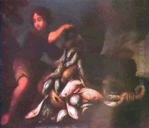 "fiskargosse Med Sin Fangst" by Giuseppe Recco