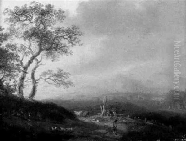 Berglandschaft Mit Bogenbrucke - view 1