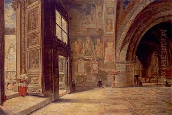 Interior De La Basilica De Asis - view 1