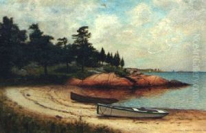 Shoreline With Rowboats by Gardner Arnold Reckard