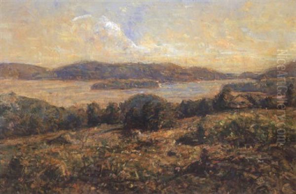 The Delaware River Near Point Pleasure, Dusk - view 1