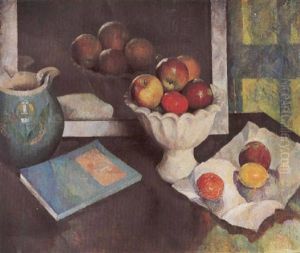 A Still Life With Fruit In A White Bowl A Still Life With Fruit In A White Bowl