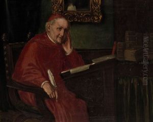 Kardinal Am Schreibpult