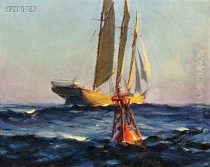 Schooner And Buoy