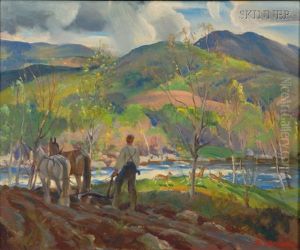 Plowing by Macivor Reddie