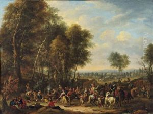 Landliches Fest Mit Reitern