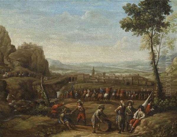 Landschaften Mit Soldaten (pair) - view 1