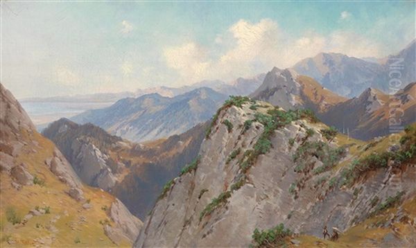 Blick Von Der Kampenwand Auf Den Chiemsee - view 1