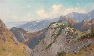 Blick Von Der Kampenwand Auf Den Chiemsee