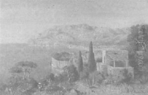 Blick Von Erhohter Warte Auf Die Sudlandische Kuste Italiens