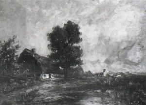 Bauernhauser Unter Baumen