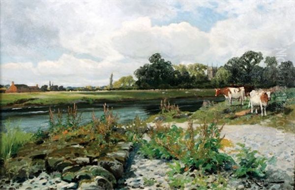 Cattle By A River, Shardlow-on-trent - view 1