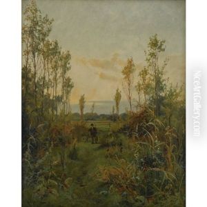 A Bridal Path Near Weston On Trent by Arthur William Redgate