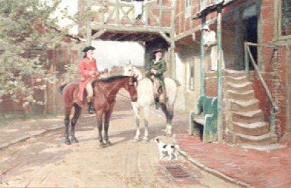 Two Horsemen Take A Rest - view 1