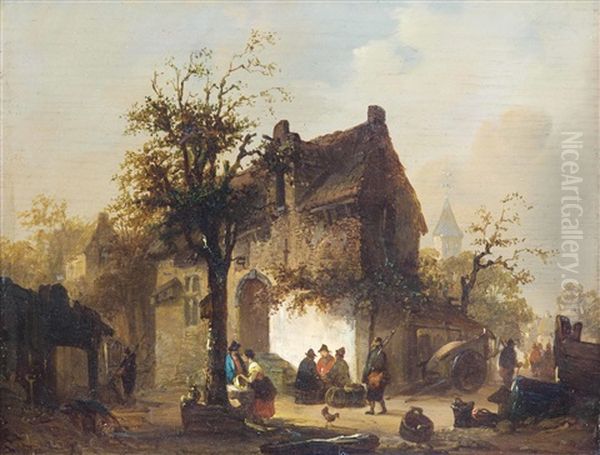 Strasenszene Am Stadtrand - view 1