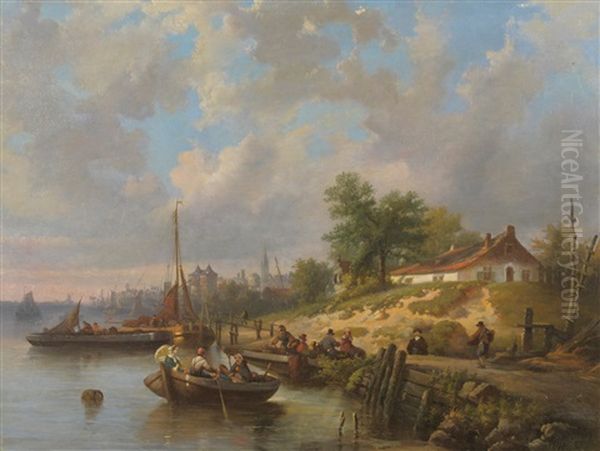 Dutch River Scene - view 1