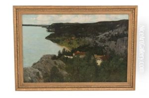 Lake Scene Landscape by Carl Redin
