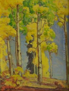 Autumn Aspens by Carl Redin