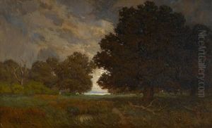 California Oaks by Granville S. Redmond