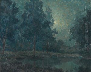 Bluish Moonlight by Granville S. Redmond