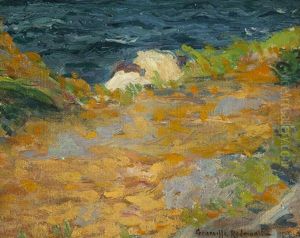 Hillside Landscape Overlooking The Ocean