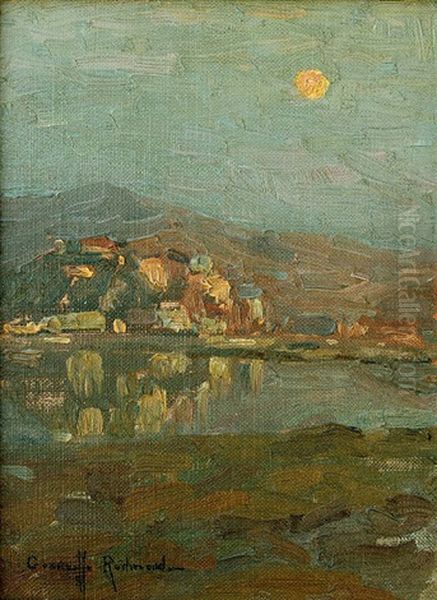 Moon Over Belvedere Island (marin) - view 1