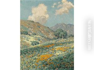 Rolling Hills With Wildflowers by Granville S. Redmond