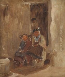 Figures In A Doorway
