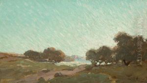Coast Beyond The Oaks by Granville S. Redmond