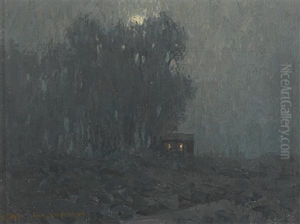 Moonlit Cabin - view 1