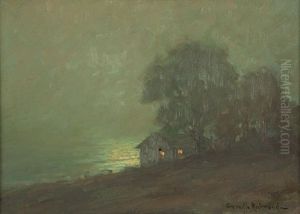 Coastal Cottage In A Misty Evening by Granville S. Redmond
