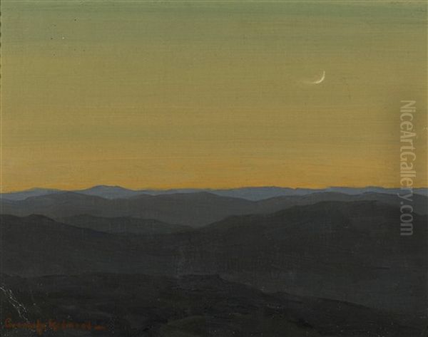 Moon At Dusk - view 1