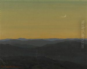 Moon At Dusk by Granville S. Redmond