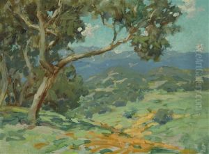Landscape With Poppies by Granville S. Redmond
